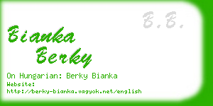 bianka berky business card